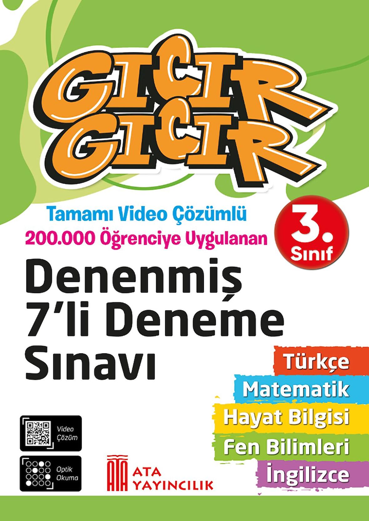 3. Sınıf Gıcır Gıcır Tüm Dersler Denenmiş 7'li Deneme Sınavı