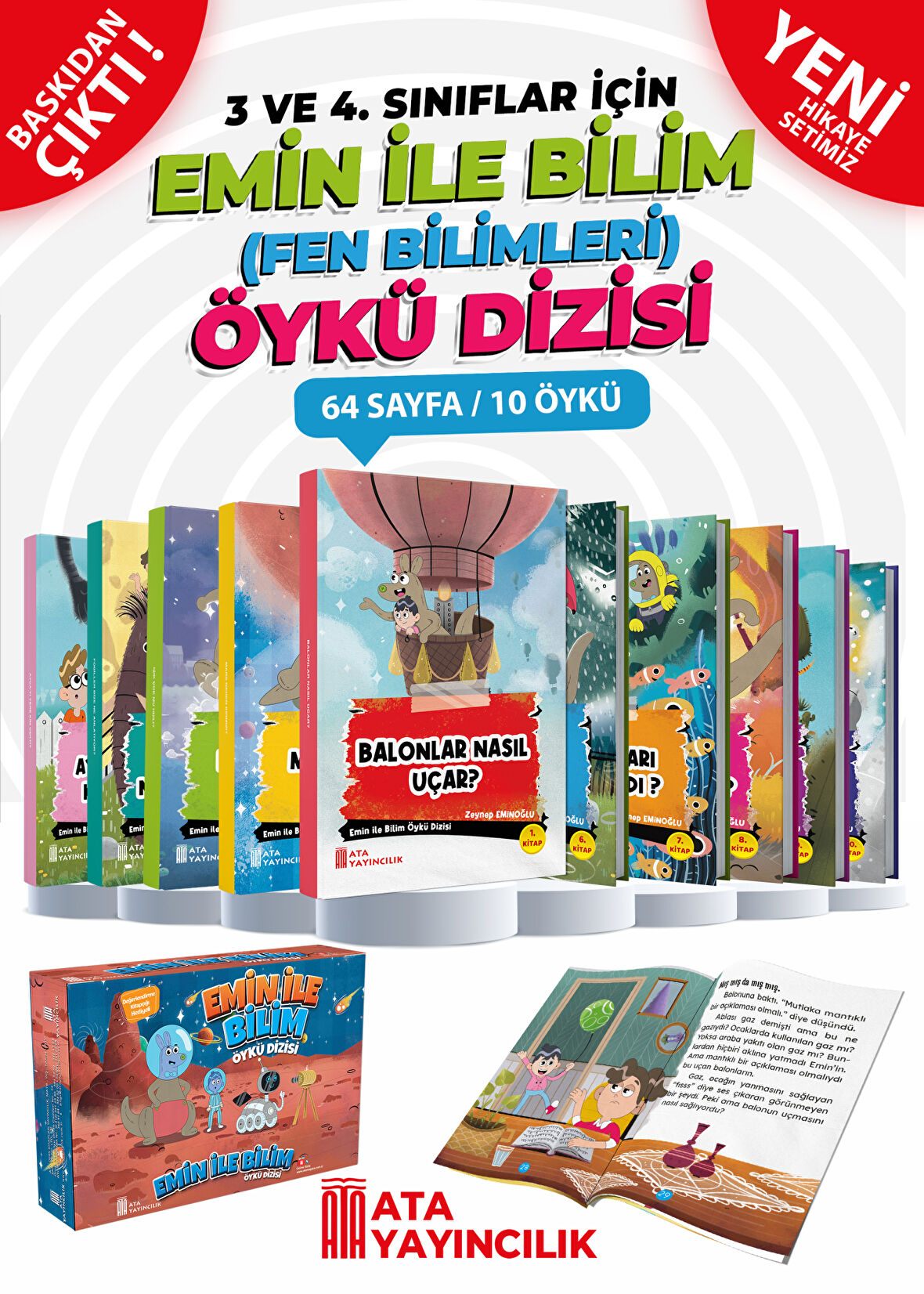 Emin İle Bilim ( Fen Bilimleri ) Öykü Dizisi ( 3 ve 4. Sınıflar )
