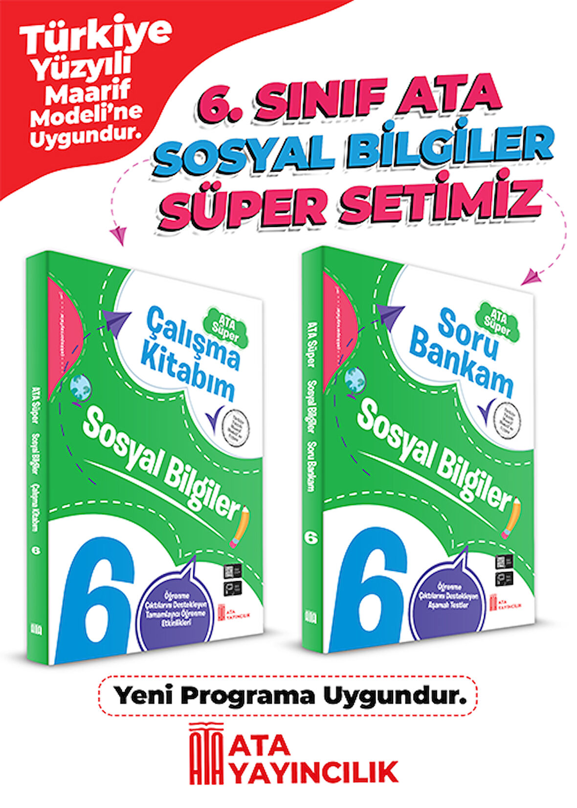 6. Sınıf Sosyal Bilgiler Süper Set (Soru Bankam + Çalışma Kitabım)