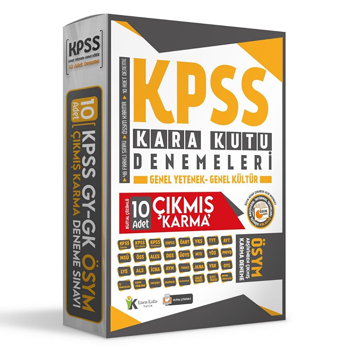 2022 KPSS ÖSYM Çıkmış Karma Karakutu Genel Kültür Genel Yetenek 10lu Dijital Çözümlü Deneme