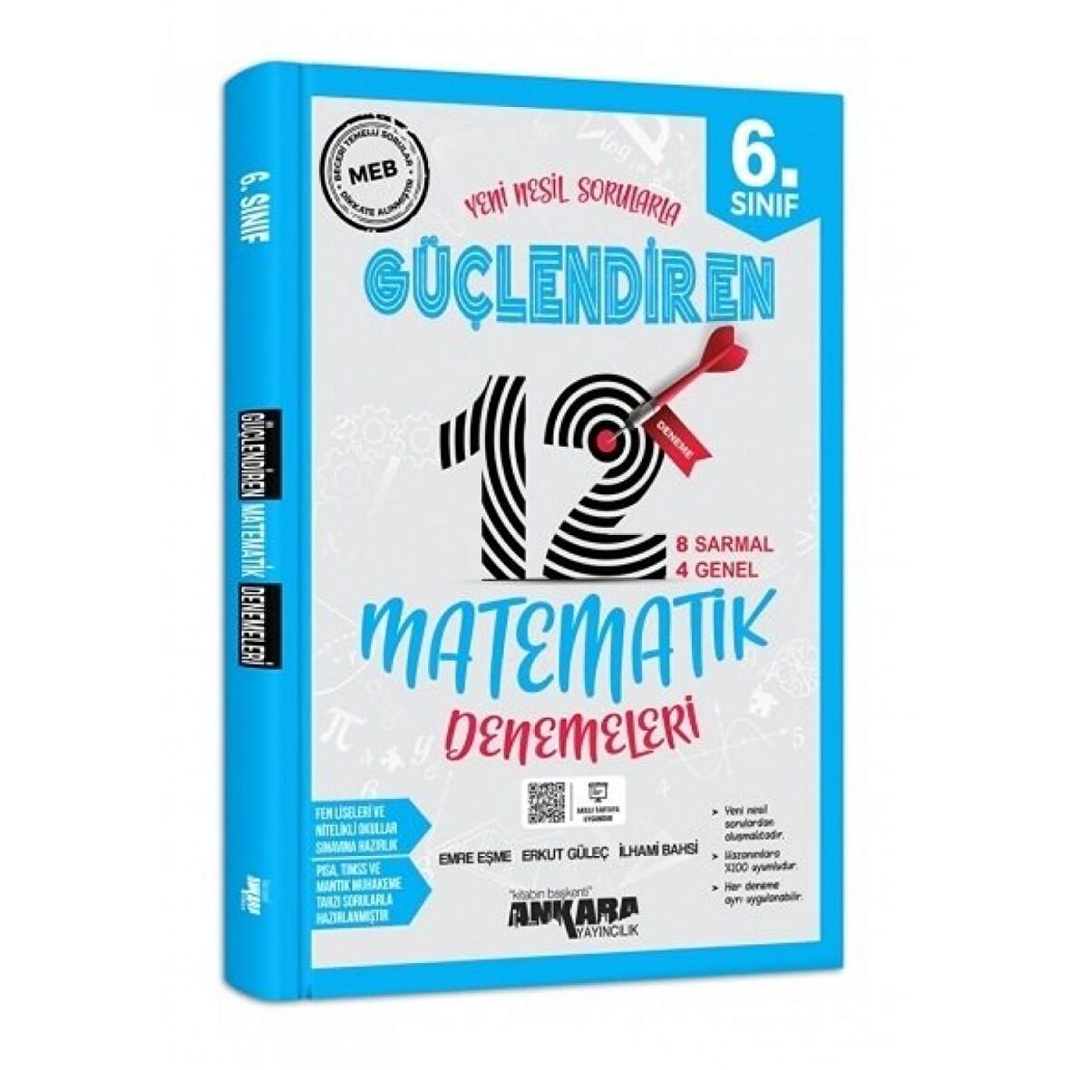 6. Sınıf Matematik Güçlendiren 12 Deneme ?Ankara Yayıncılık