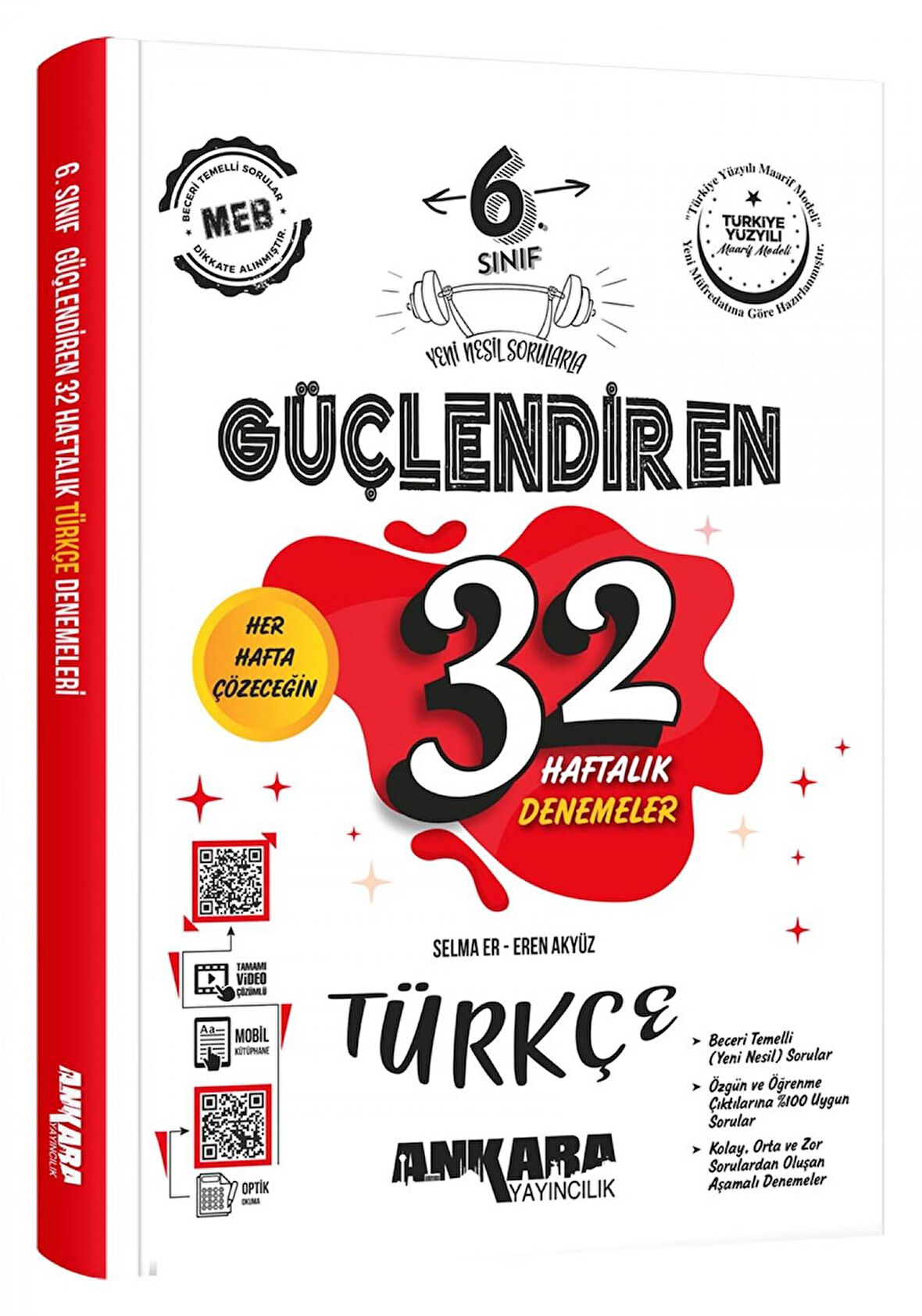 6. Sınıf Güçlendiren 32 Haftalık  Türkçe  Kazanım Denemeler 2026