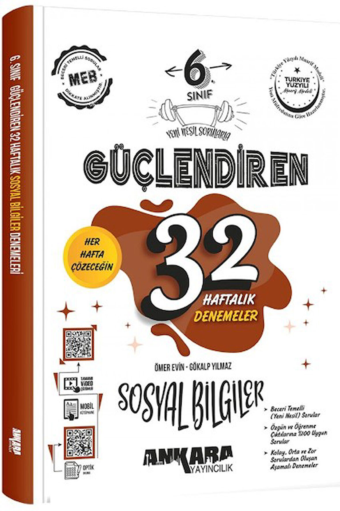 6. Sınıf Sosyal Bilgiler Güçlendiren 32 Haftalık Kazanım Denemeleri 2026