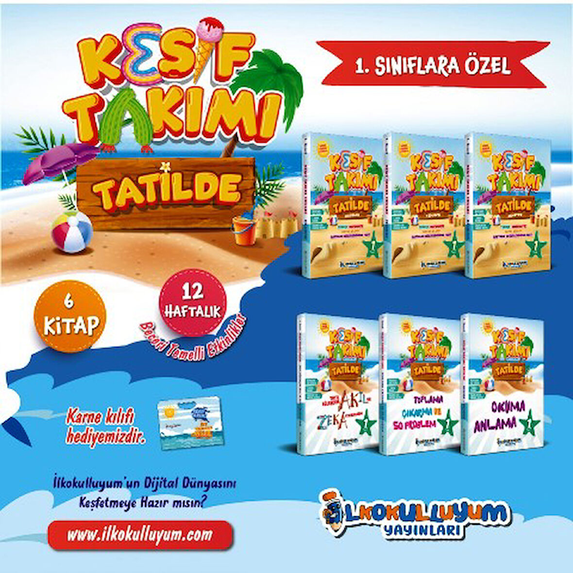 1. Sınıf Keşif Takımı Tatilde Eğitim Seti (6 Kitap)


