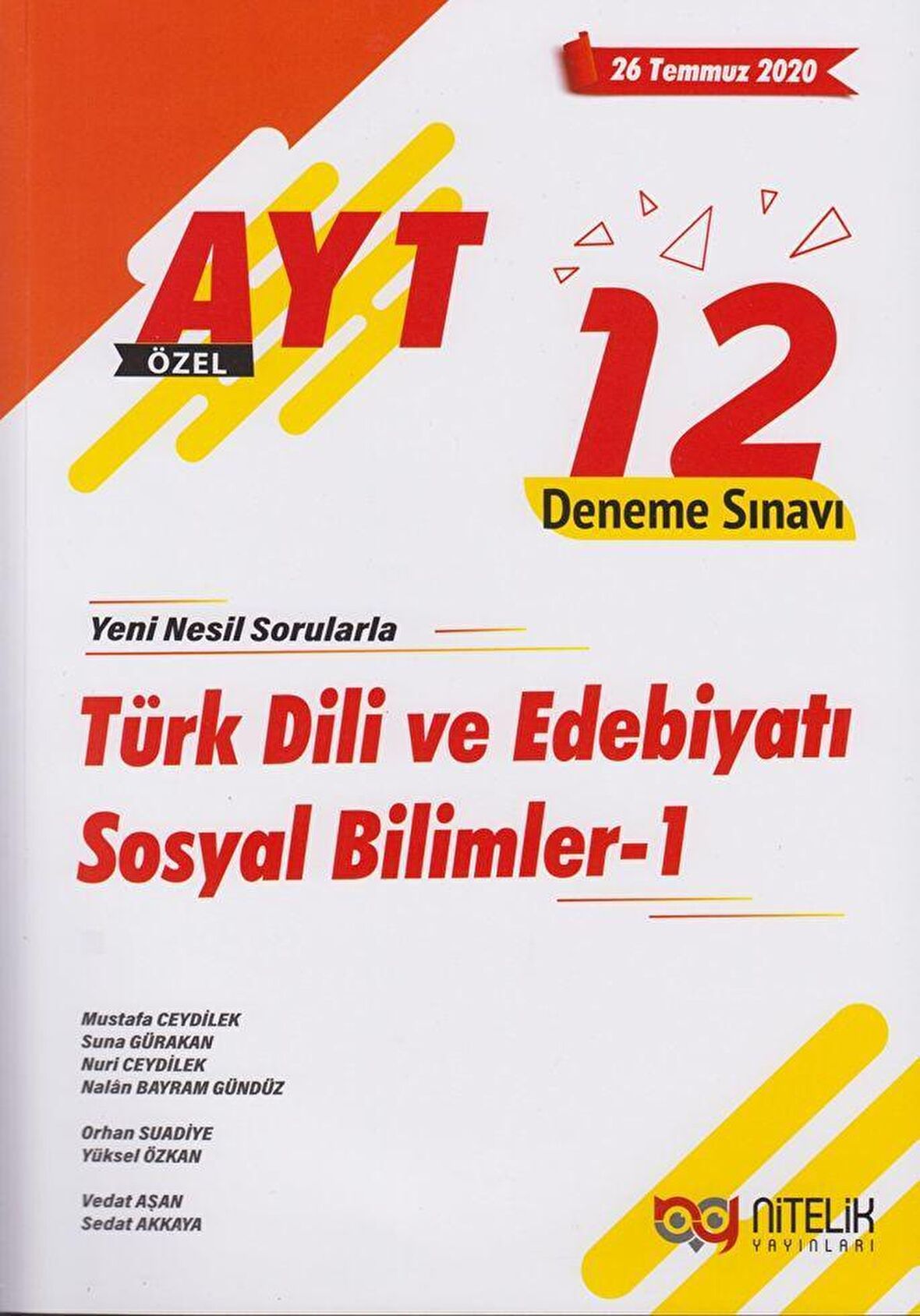 AYT Türk Dili ve Edebiyatı Sosyal Bilimler 1 12 Deneme Sınavı