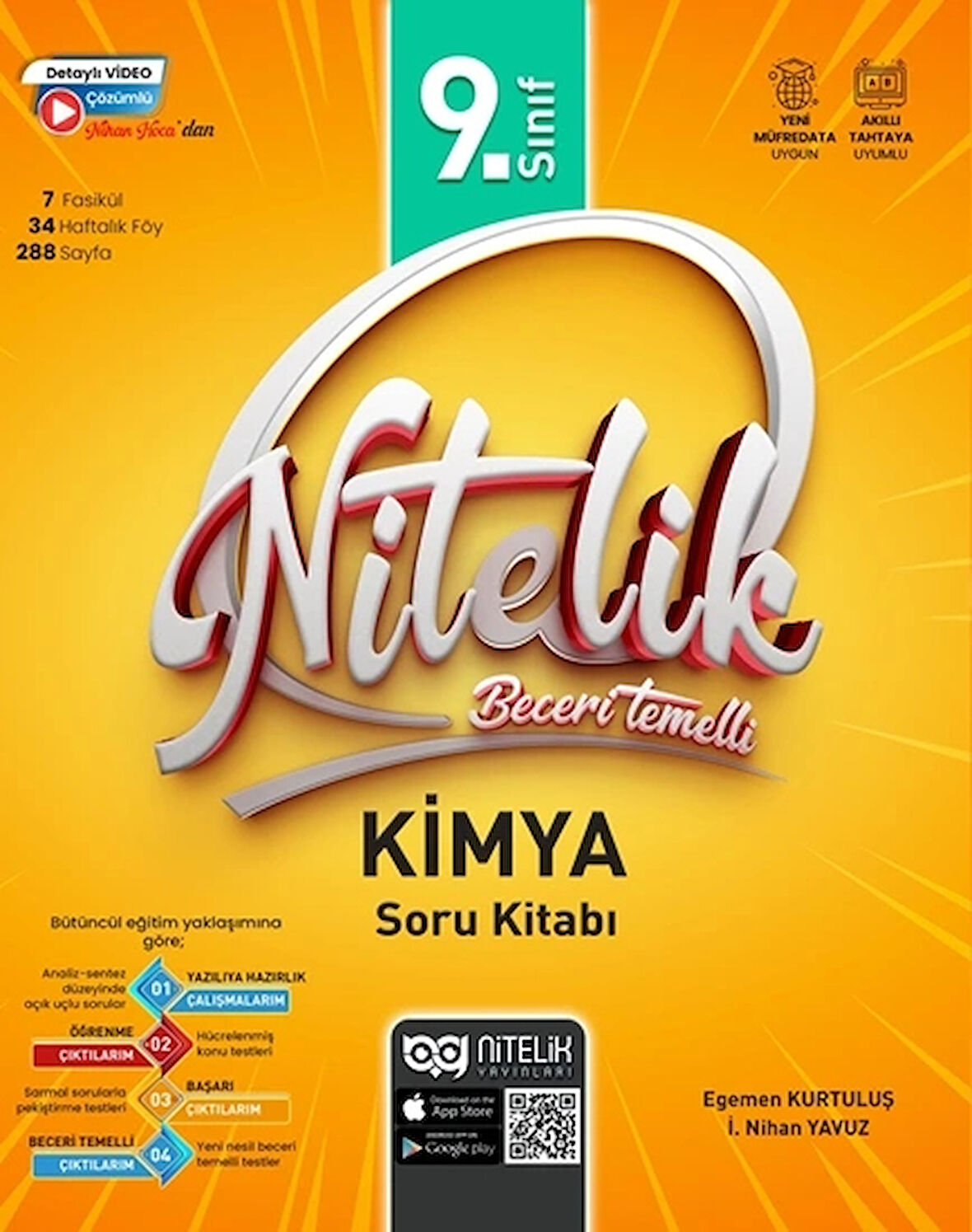Nitelik 9.sınıf Kimya Soru Kitabı Beceri Temelli Yeni