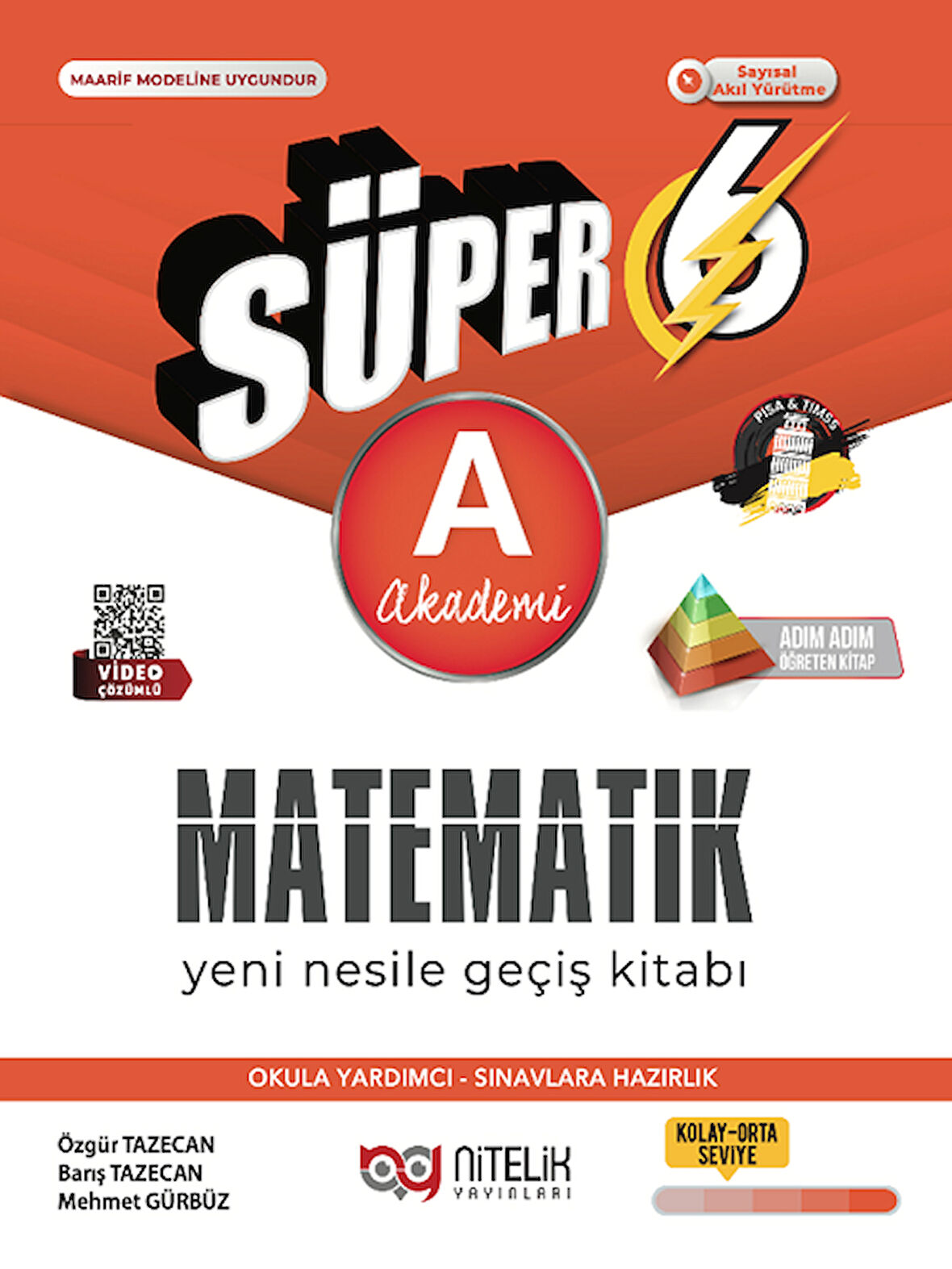 Nitelik 6. Sınıf Matematik Süper A Akademi Soru Kitabı Nitelik Yayınları