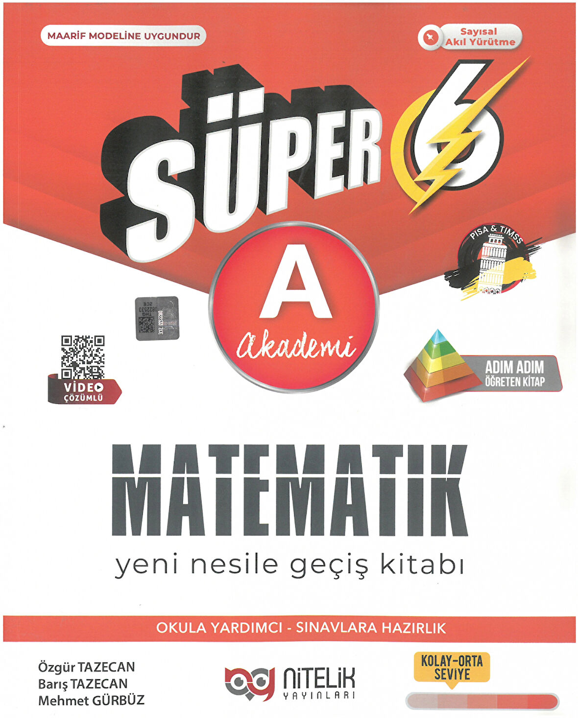 Nitelik Yayınları 6. Sınıf Süper Matematik A Yeni Nesile Geçiş Kitabı Yeni