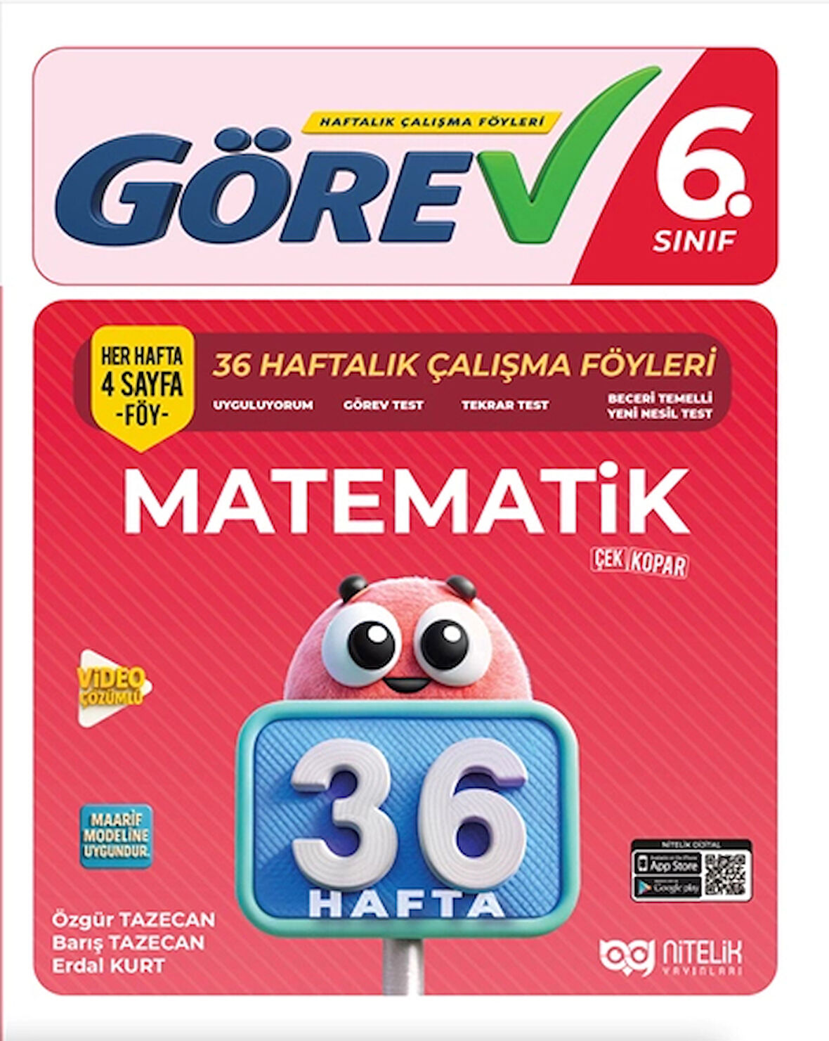 Nitelik 6.Sınıf Görev Matematik 36 Haftalık Çalışma Föyleri