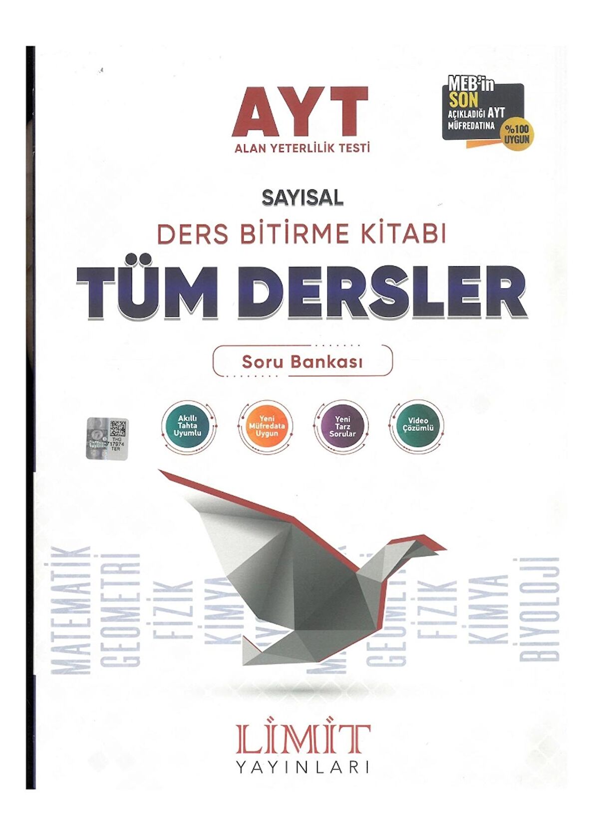 AYT 1.Dönem Sayısal Ders Bitirme Seti Tüm Dersler Soru Bankası