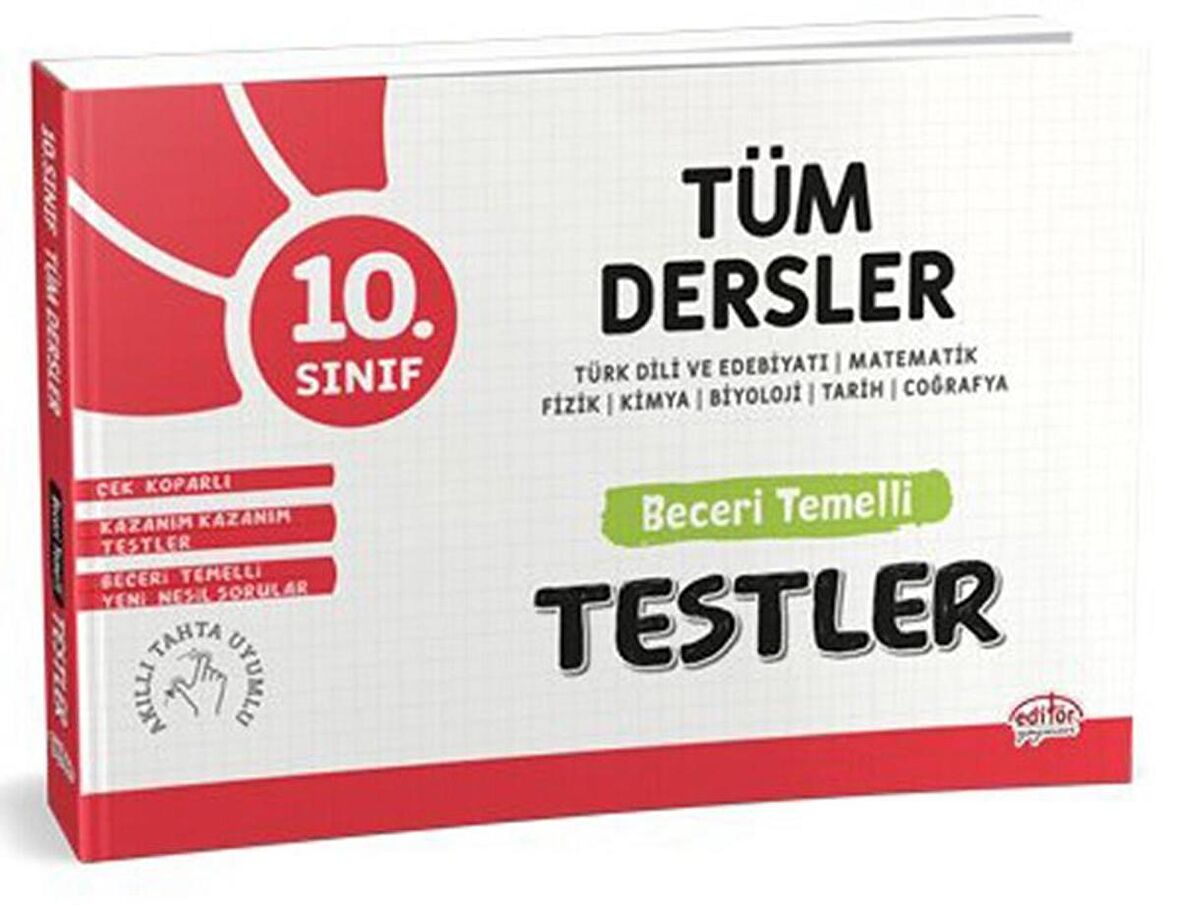 10. Sınıf Tüm Dersler Yeni Nesil Beceri Temelli Testler