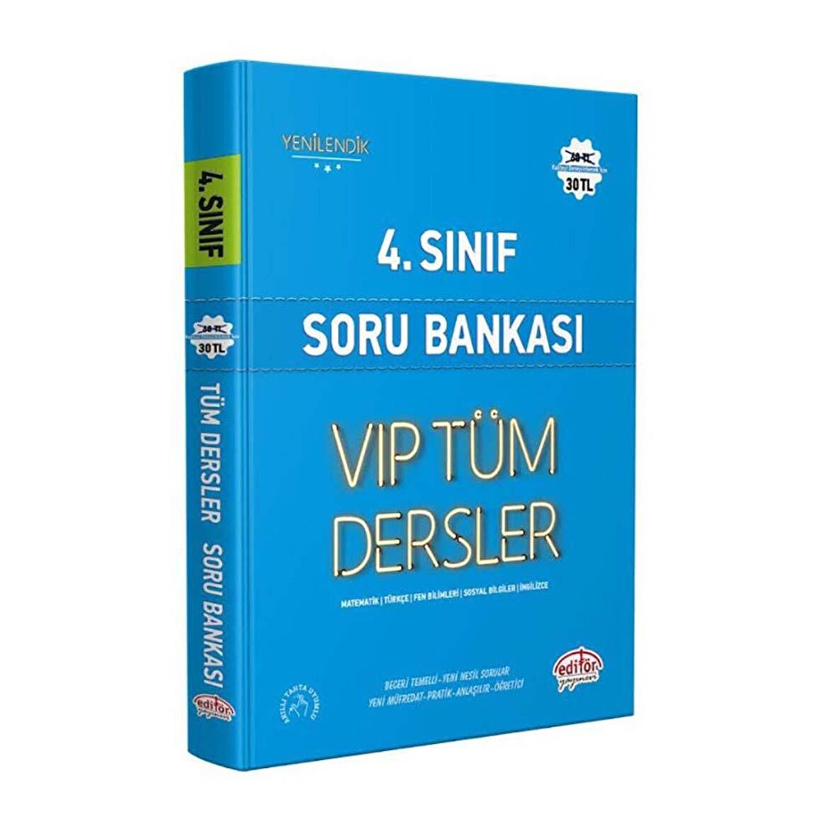 4. Sınıf VIP Tüm Dersler Soru Bankası Mavi Kitap