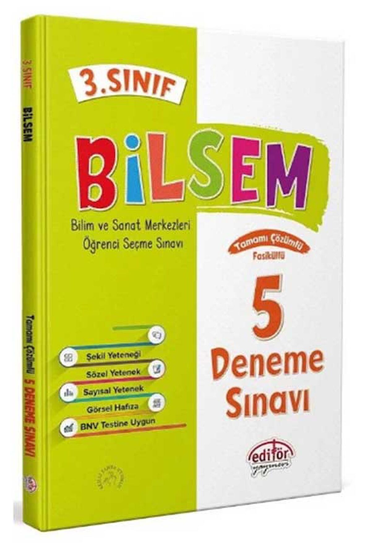 3. Sınıf Bilsem Çözümlü 5 Deneme Sınavı -