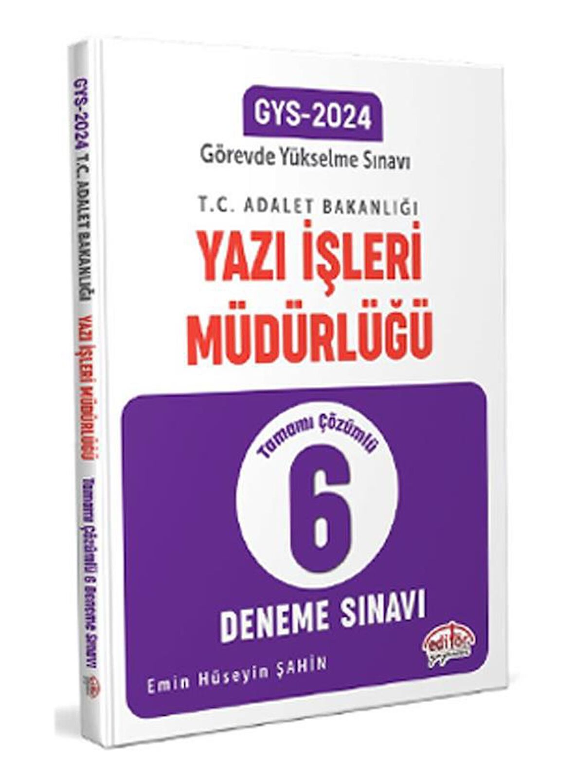 Editör 2024 GYS Adalet Bakanlığı Yazı İşleri Müdürlüğü 6 Deneme Çözümlü Editör Yayınları