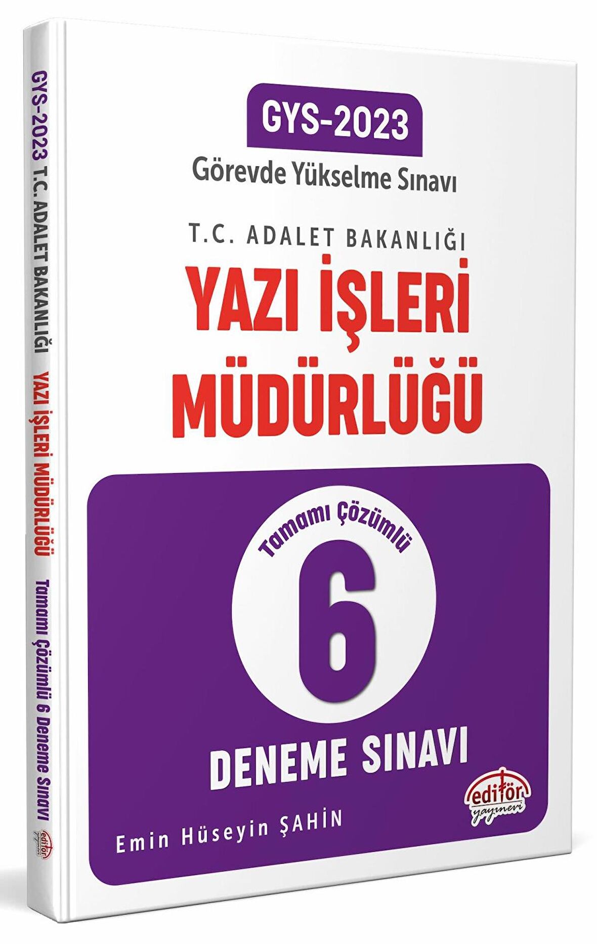 2023 GYS Adalet Bakanlığı Yazı İşleri Müdürlüğü 6 lı Deneme Sınavı Editör Yayınları