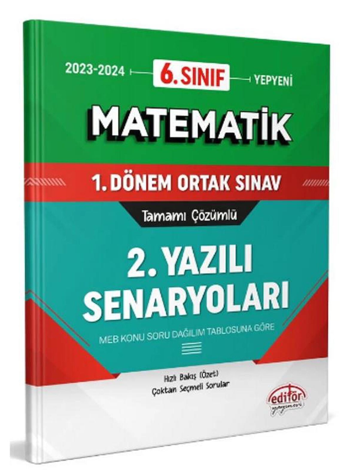 6. Sınıf Matematik 1. Dönem Ortak Sınavı 2. Yazılı Senaryoları Tamamı Çözümlü