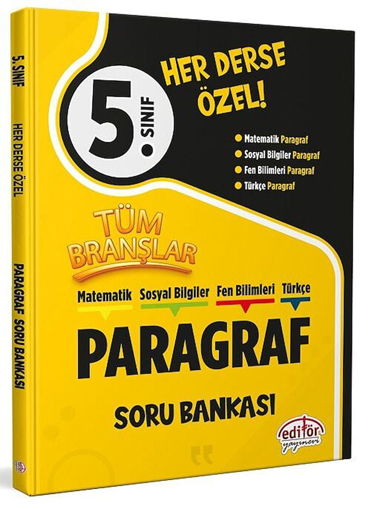 Editör 5. Sınıf Tüm Branşlar Paragraf Soru Bankası Editör Yayınları