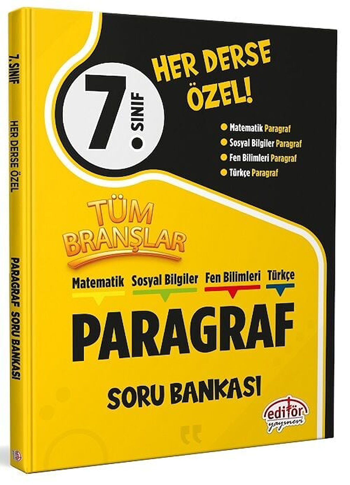 Editör 7. Sınıf Tüm Branşlar Paragraf Soru Bankası Editör Yayınları