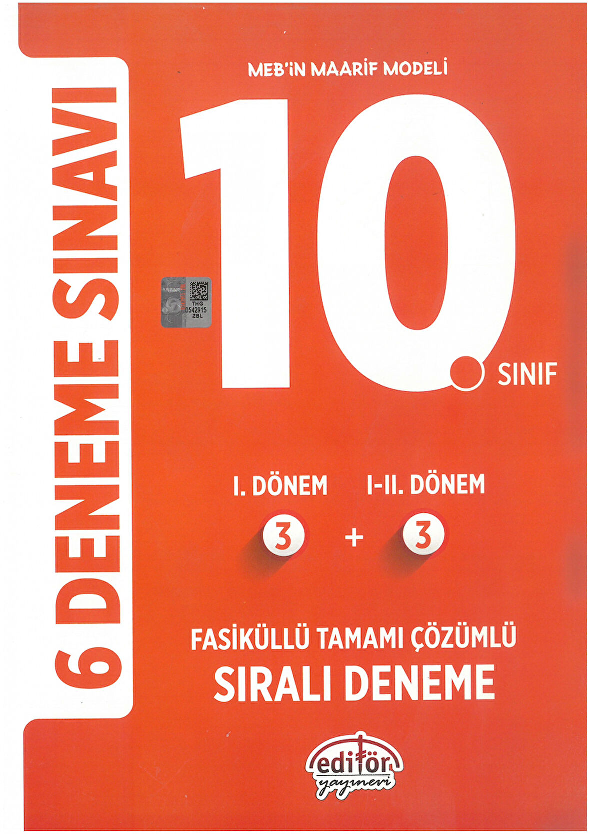 Editör Yayınları 10. Sınıf 6 Deneme Sınavı Tamamı Çözümlü Yeni