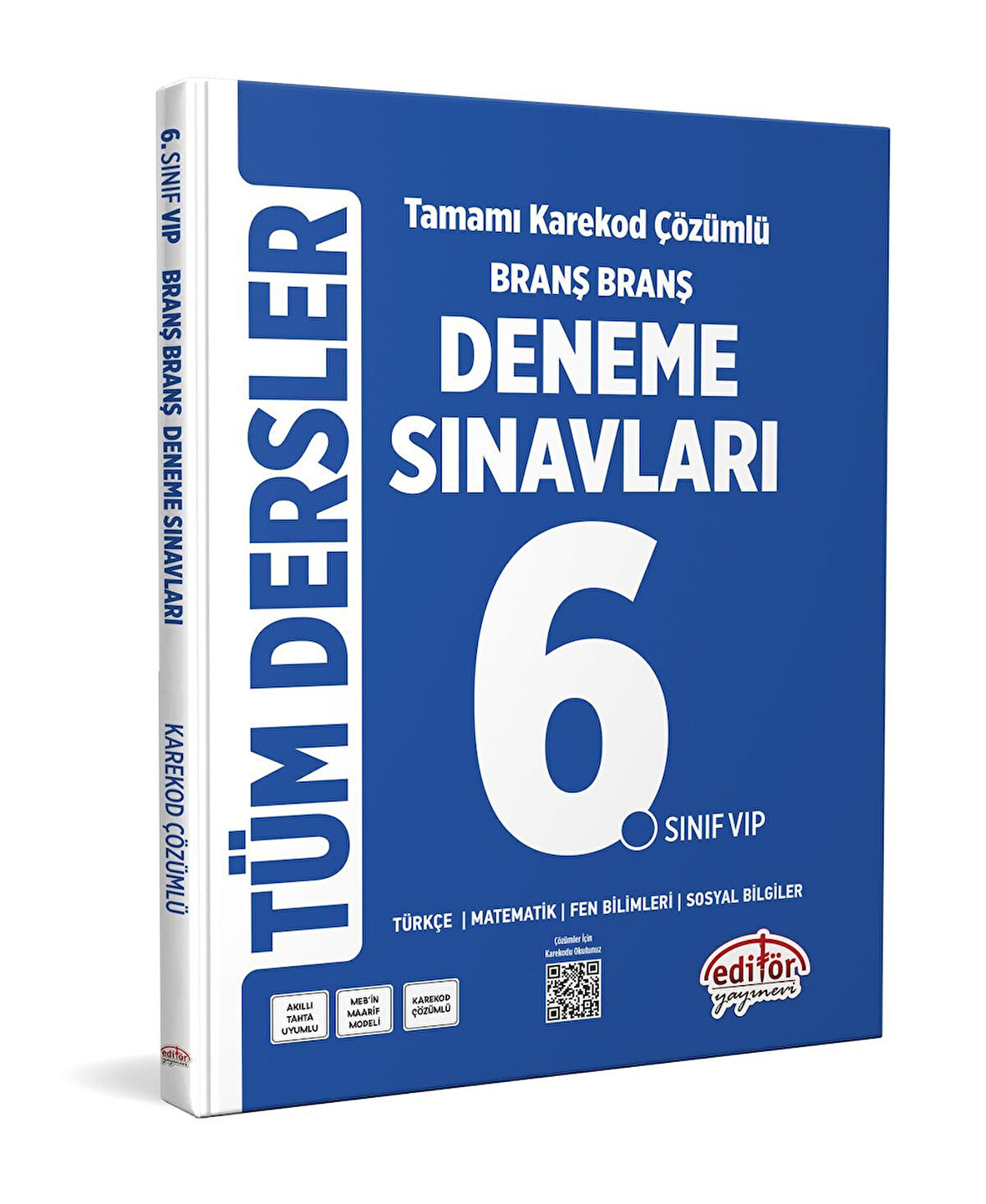 6. Sınıf Tüm Dersler Branş Branş Tamamı Çözümlü Deneme Sınavları Editör Yayınları