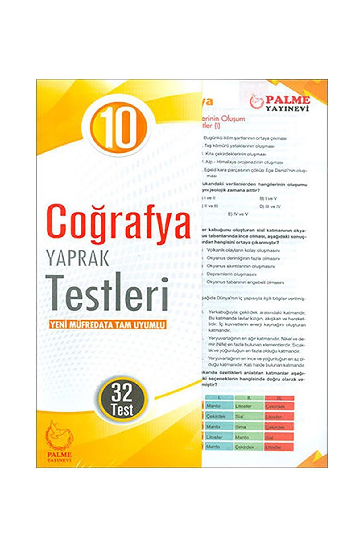 Palme 10.Sınıf Coğrafya Yaprak Test