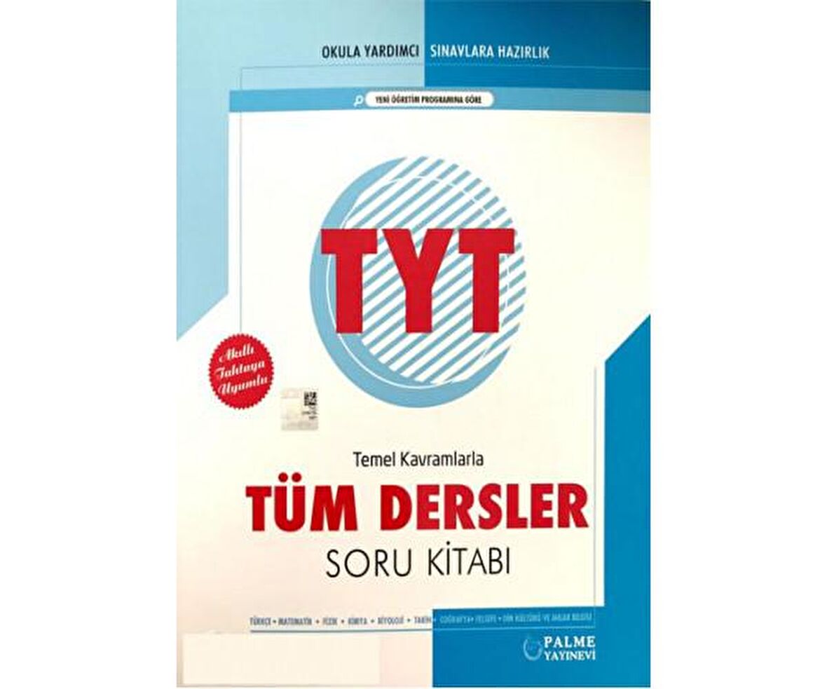 Palme TYT Temel Kavramlarla Tüm Dersler Soru Bankası