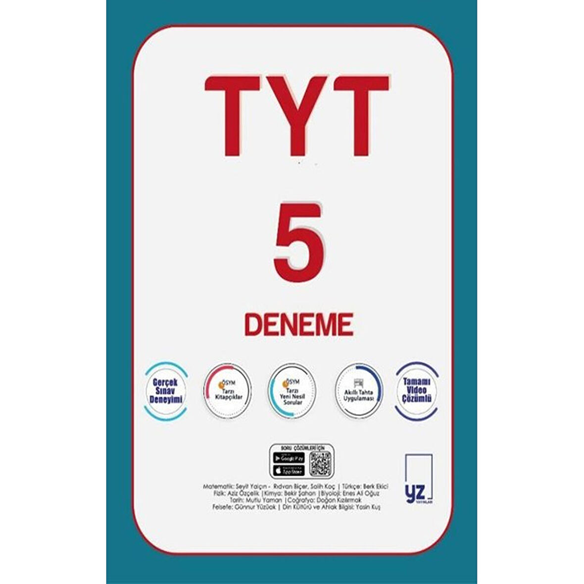 YZ YKS TYT 5 Deneme Sınavı Video Çözümlü