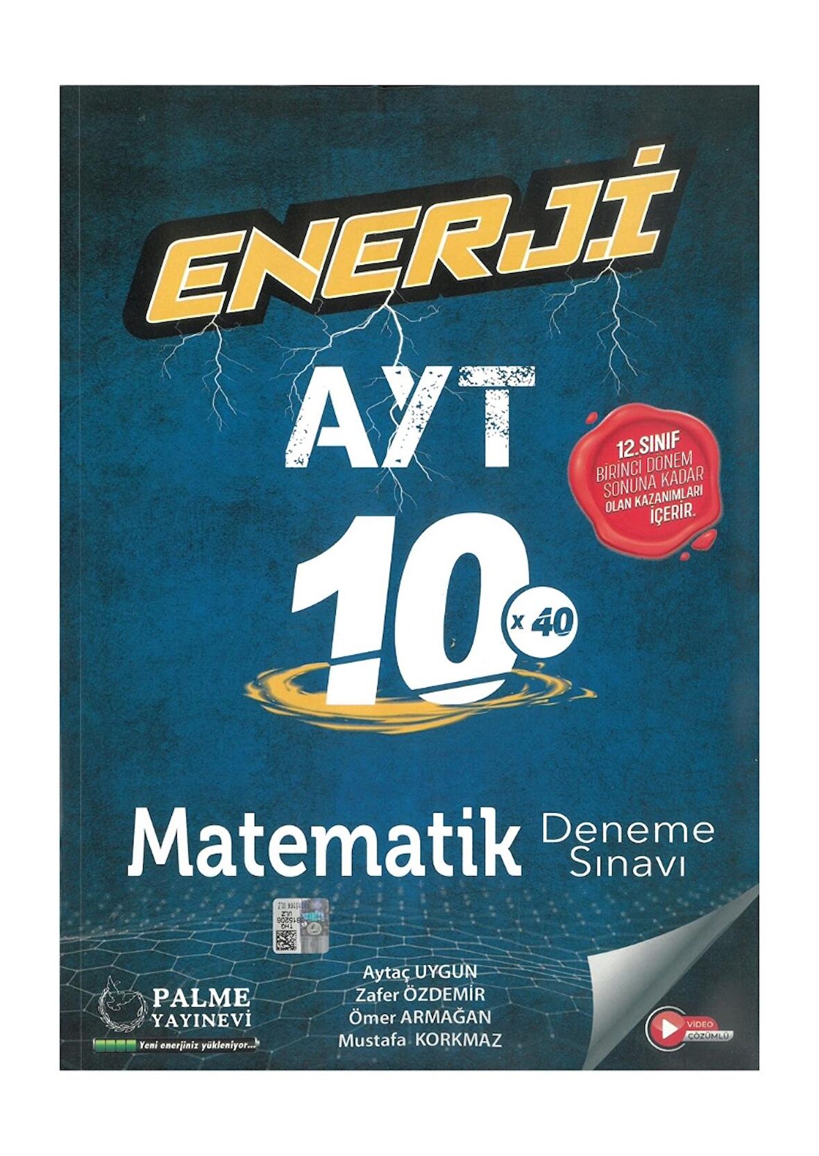 Palme Yayıncılık AYT Matematik 10 x 40 Deneme Sınavı İlk Dönem