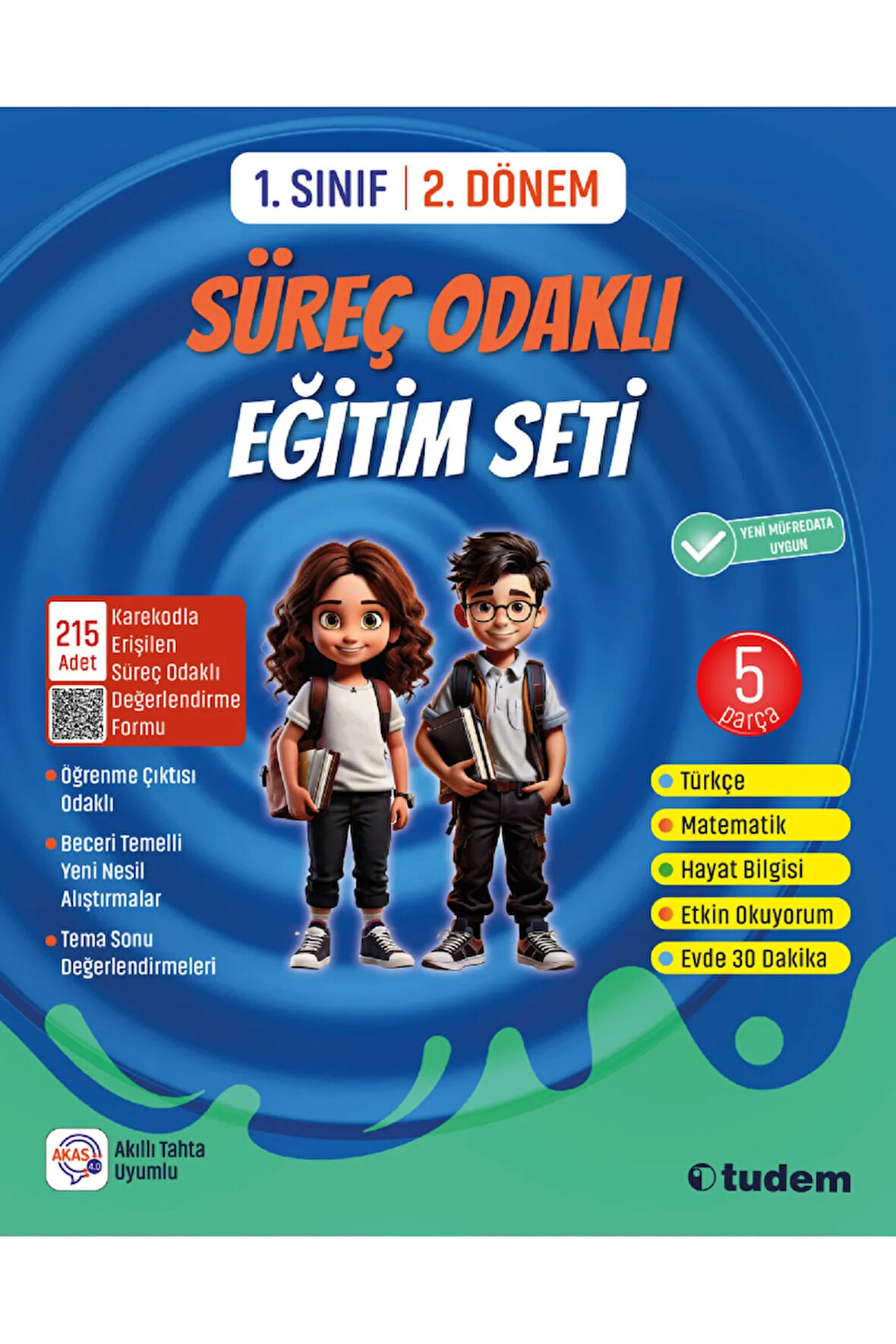 1.Sınıf 2.Dönem Süreç Odaklı Eğitim Seti (5 Parça) Tüm Dersler