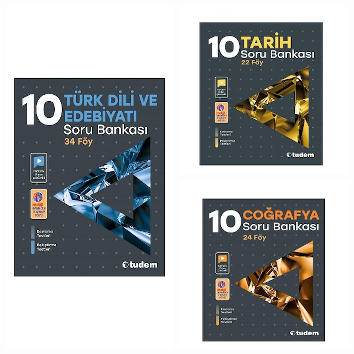 Tudem 10. Sınıf  Sözel Föy Soru Bankası Seti