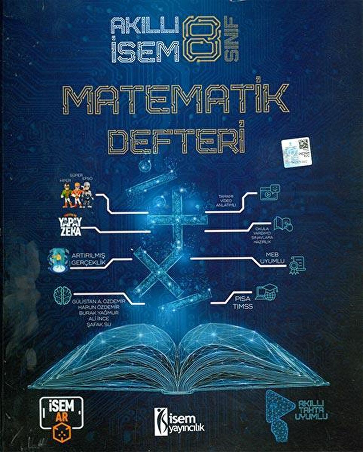 8. Sınıf Akıllı İsem Matematik Defteri