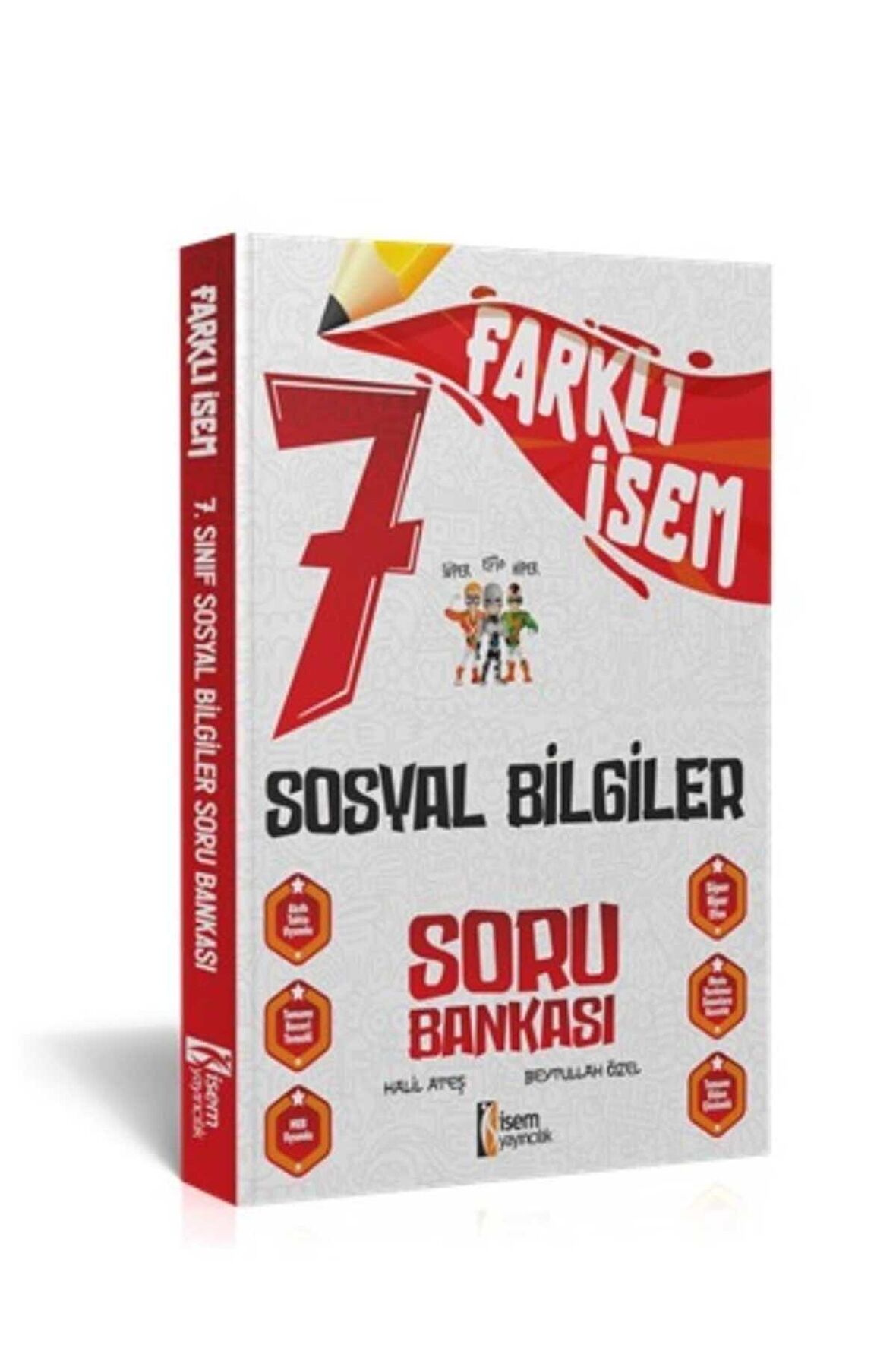 2024 Farklı İsem 7. Sınıf Sosyal Bilgiler Soru Bankası