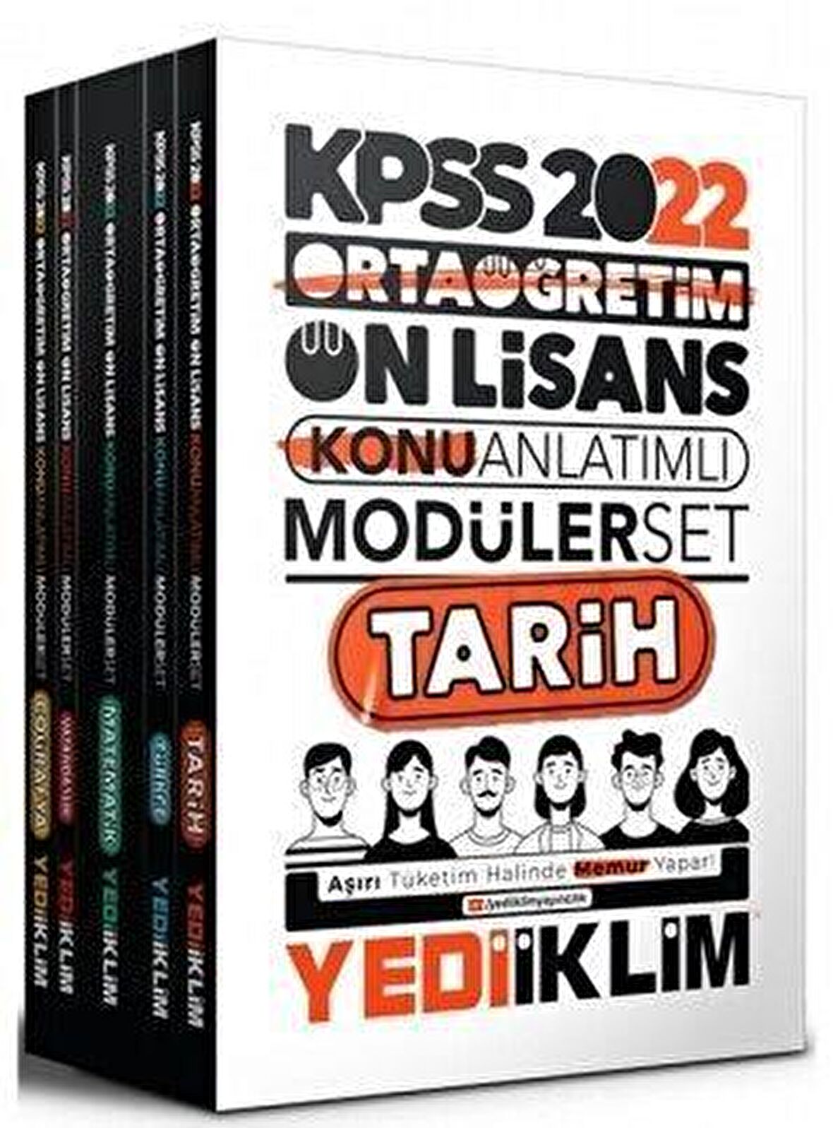 Yediiklim 2022 KPSS Ortaöğretim Ön Lisans GY-GK Konu Anlatımlı Modüler Set