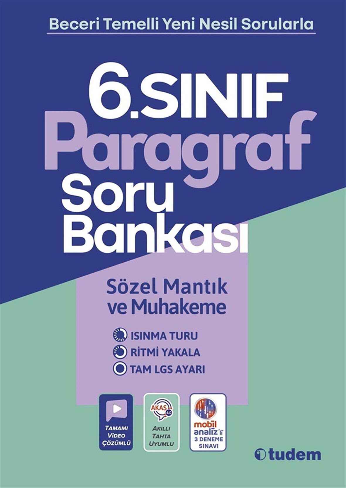 Tudem 6.Sınıf Paragraf Soru Bankası -Tudem 6 Paragraf