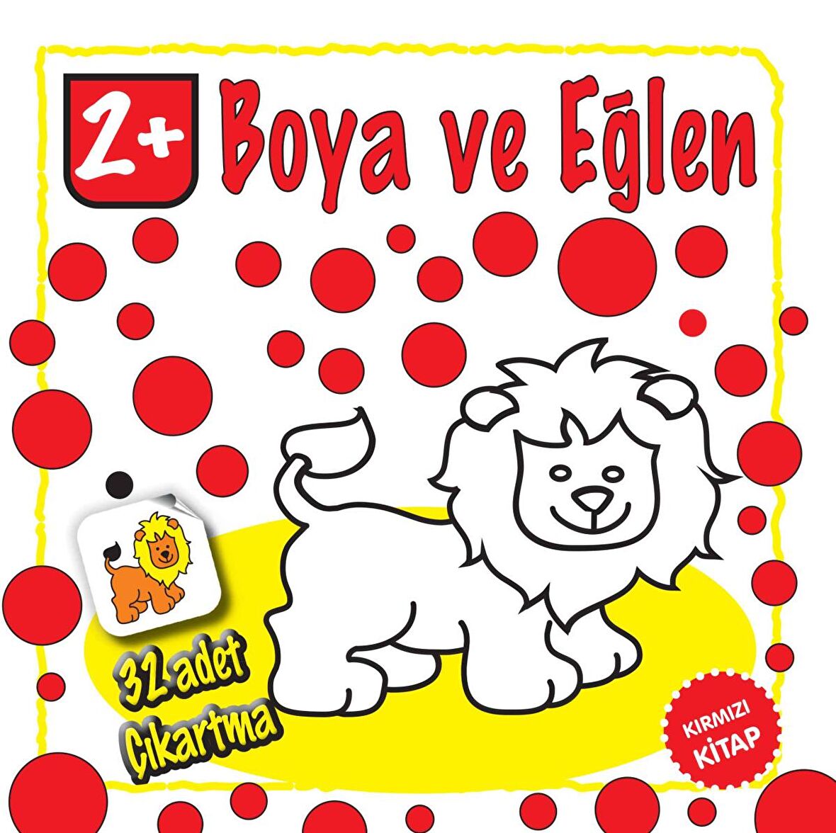 Boya ve Eğlen - Kırmızı Kitap - 32 Adet Çıkartma