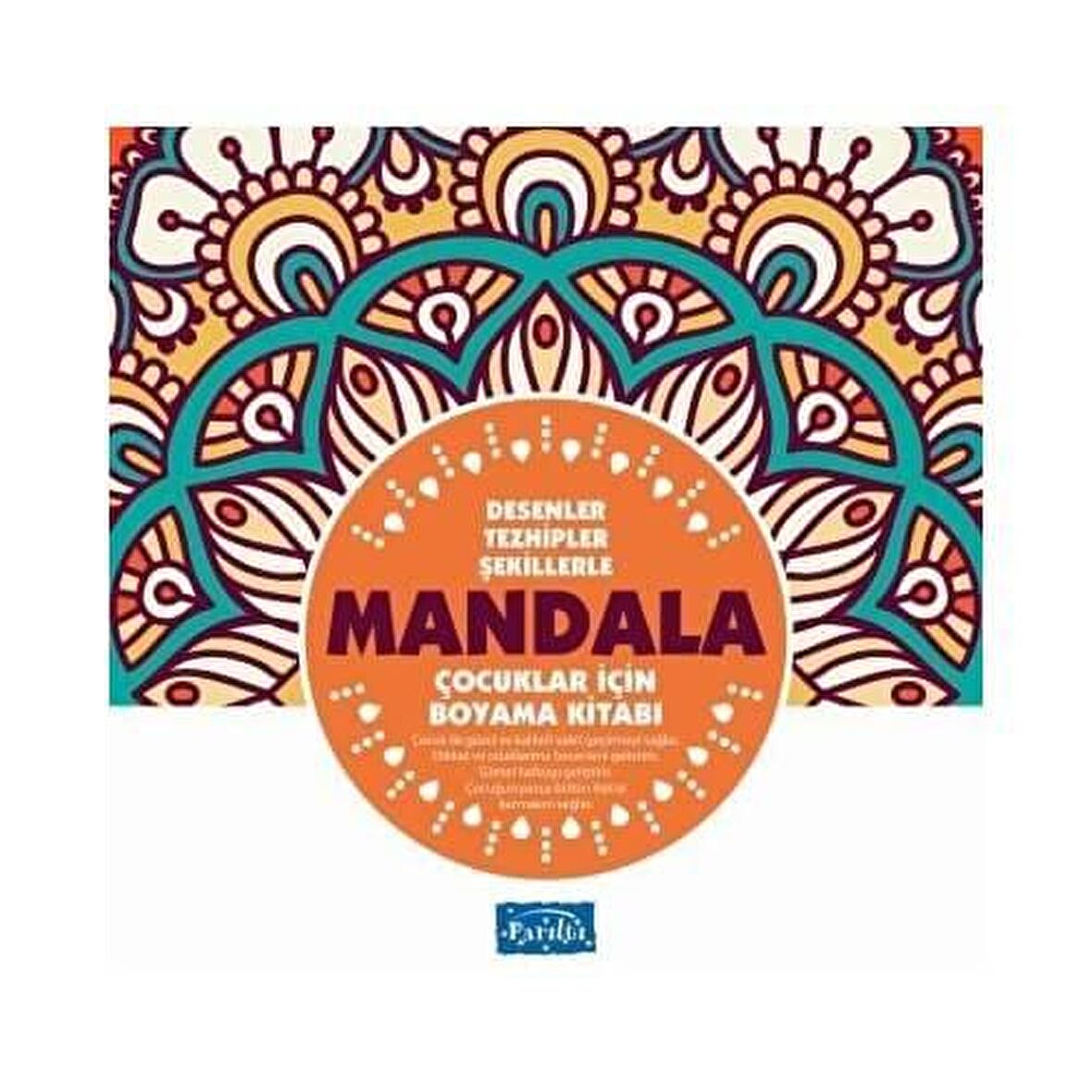 Desenler Tezhipler Şekillerle Mandala - Turuncu Kitap