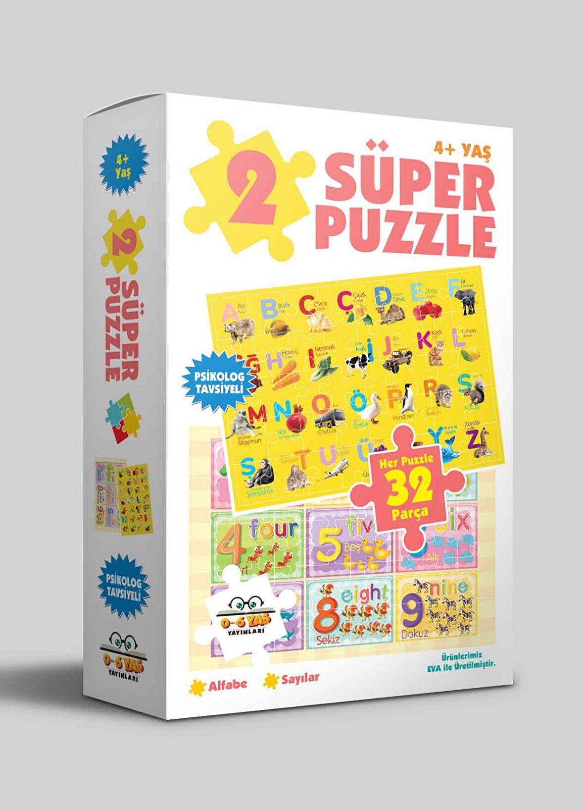 2 Süper Puzzle Alfabe