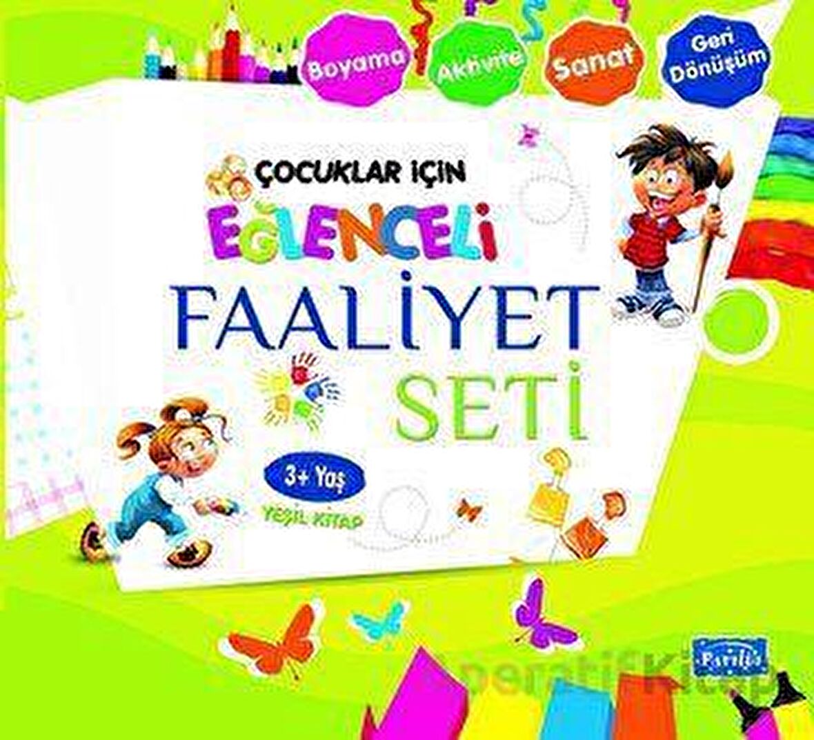 Eğlenceli Faaliyet Seti Yeşil Kitap - 3 Yaş Üzeri