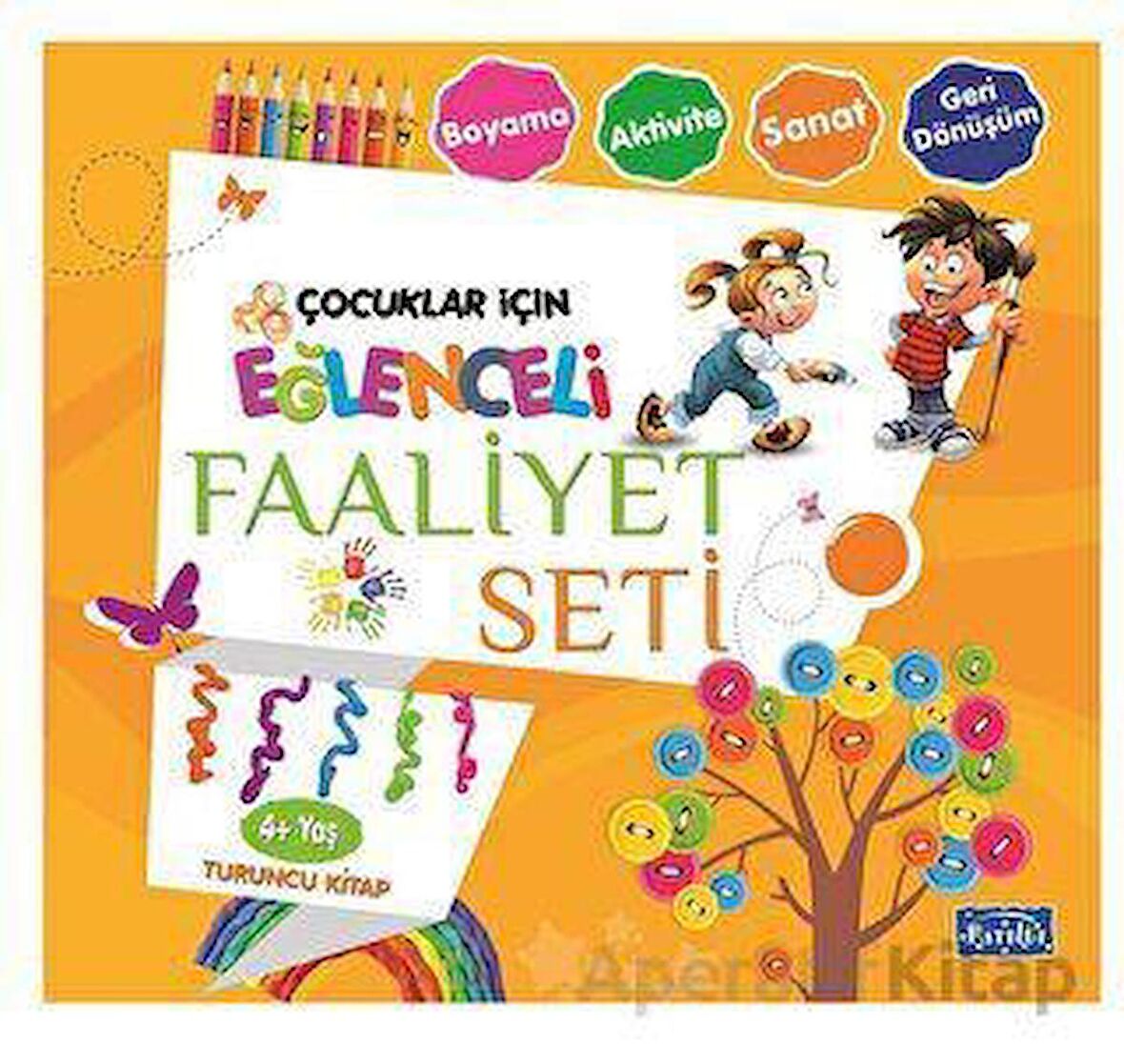 Eğlenceli Faaliyet Seti Turuncu Kitap - 4 Yaş Üzeri