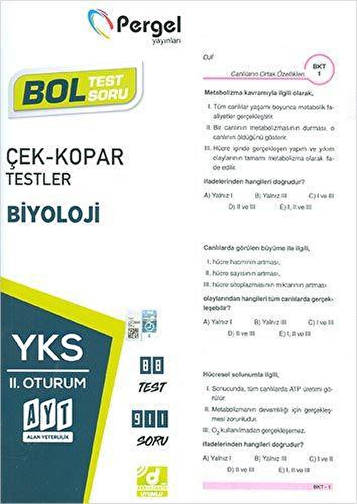 AYT 2.Oturum Biyoloji Test