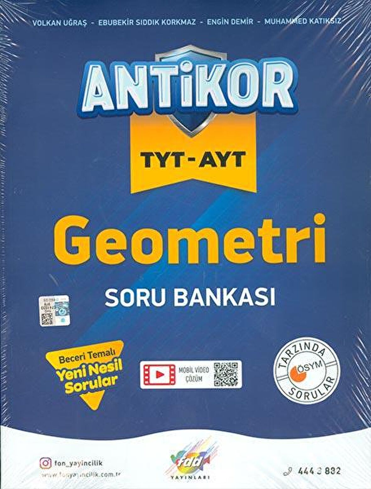 Antikor TYT AYT Geometri Soru Bankası FDD Yayınları