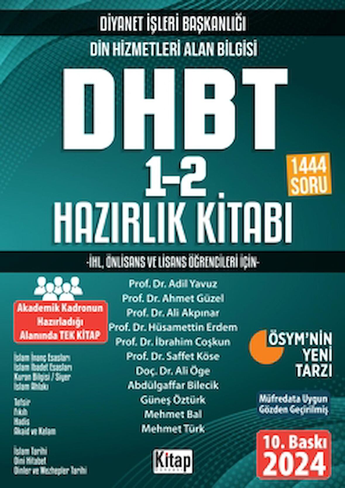 Diyanet İşleri Başkanlığı Din Hizmetleri Alan Bilgisi Dhbt 1-2 Hazırlık Kitabı 2024