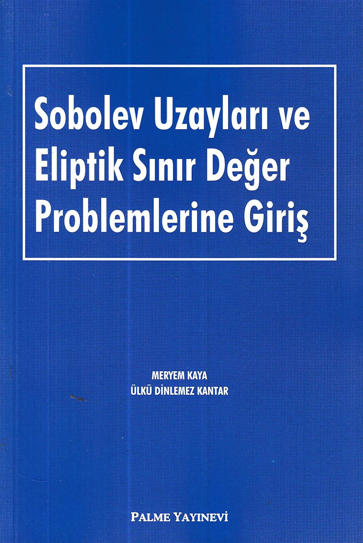 Sobolev Uzayları Ve Eliptik Sınır Değer Problemlerine Giriş