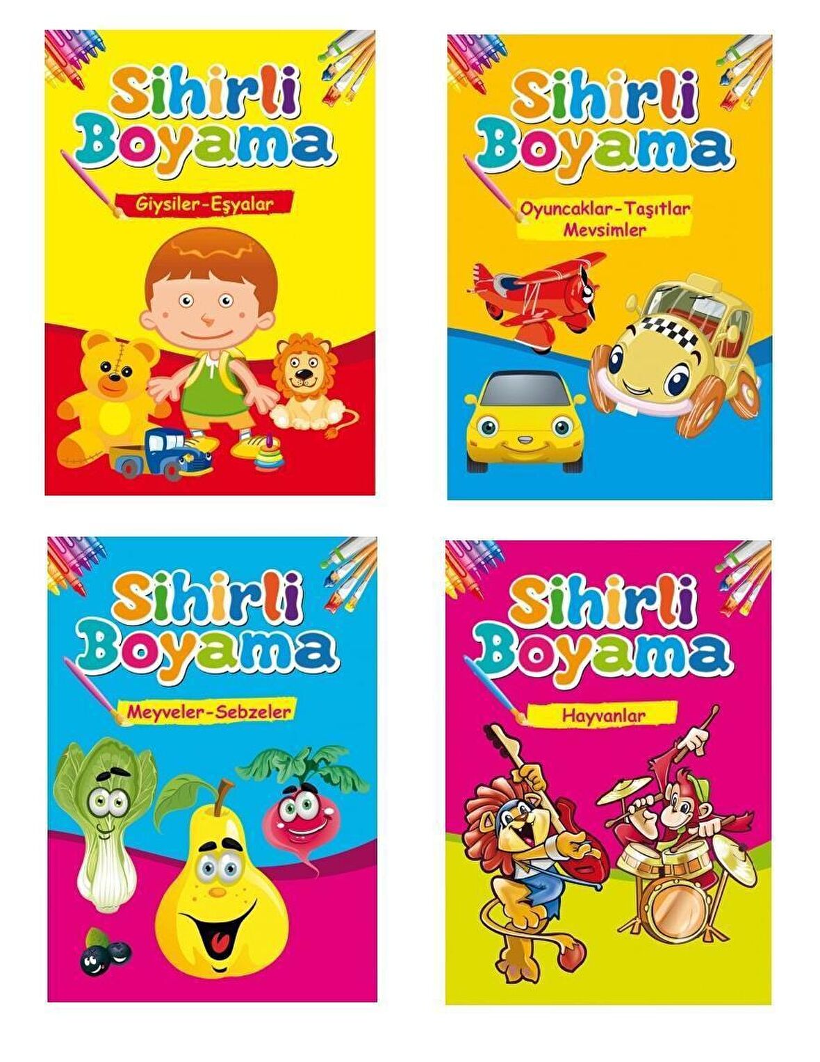 Sihirli Boyama (4 Kitap)