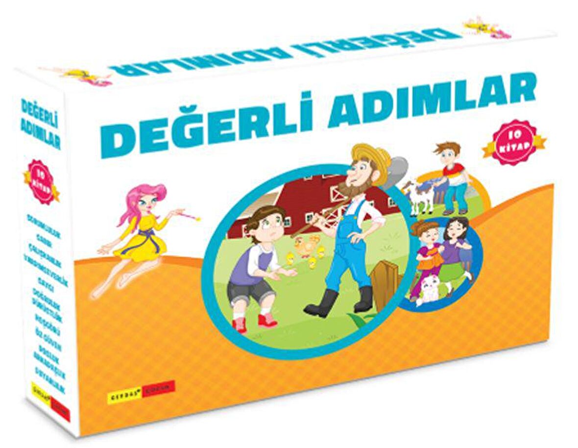 2 ve 3. Sınıflar için Değerli Adımlar Serisi Seti - 10 Kitap Takım