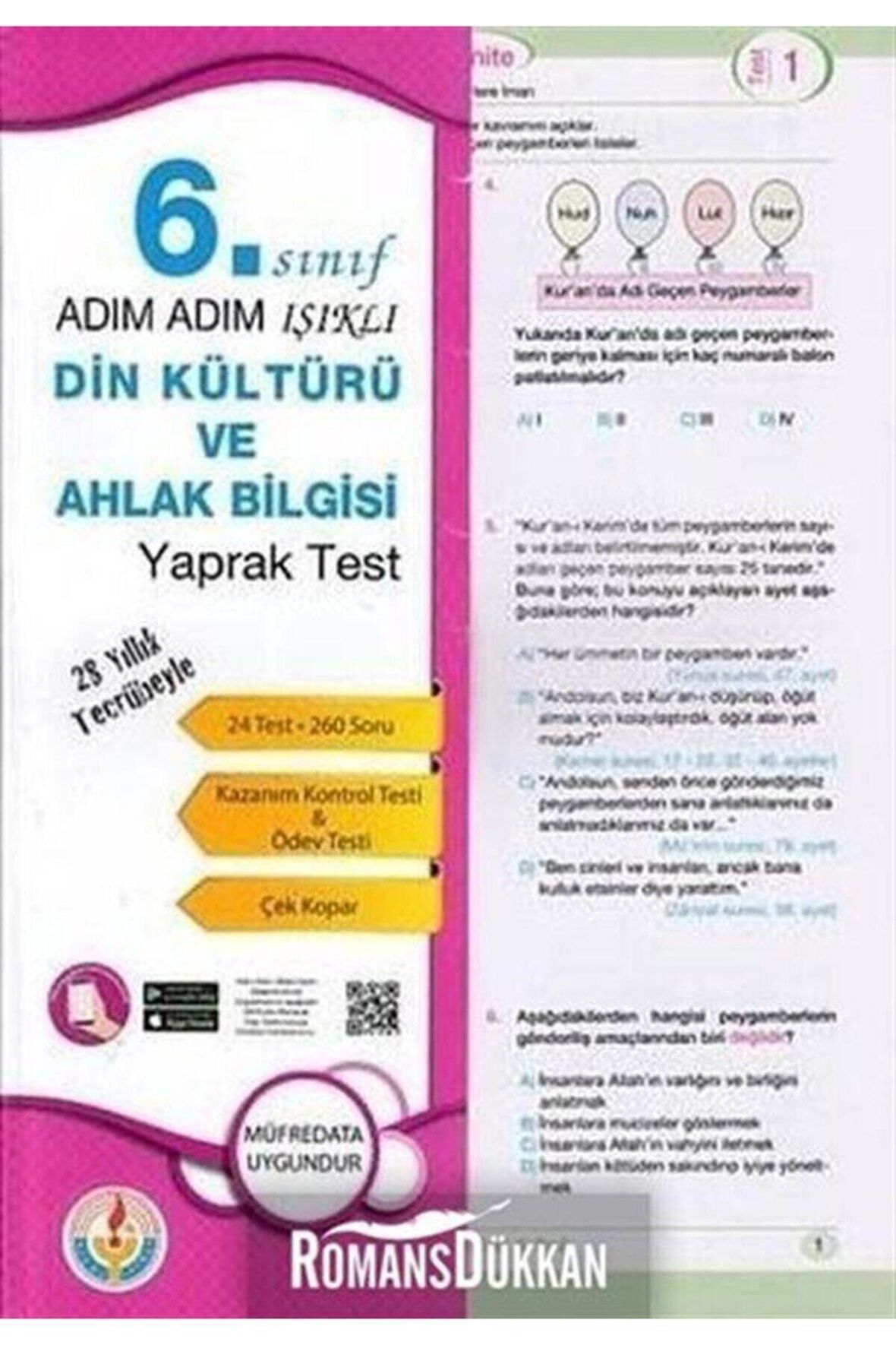 6. Sınıf Din Kültürü ve Ahlak Bilgisi Yaprak Test Bilal Işıklı Yayınları