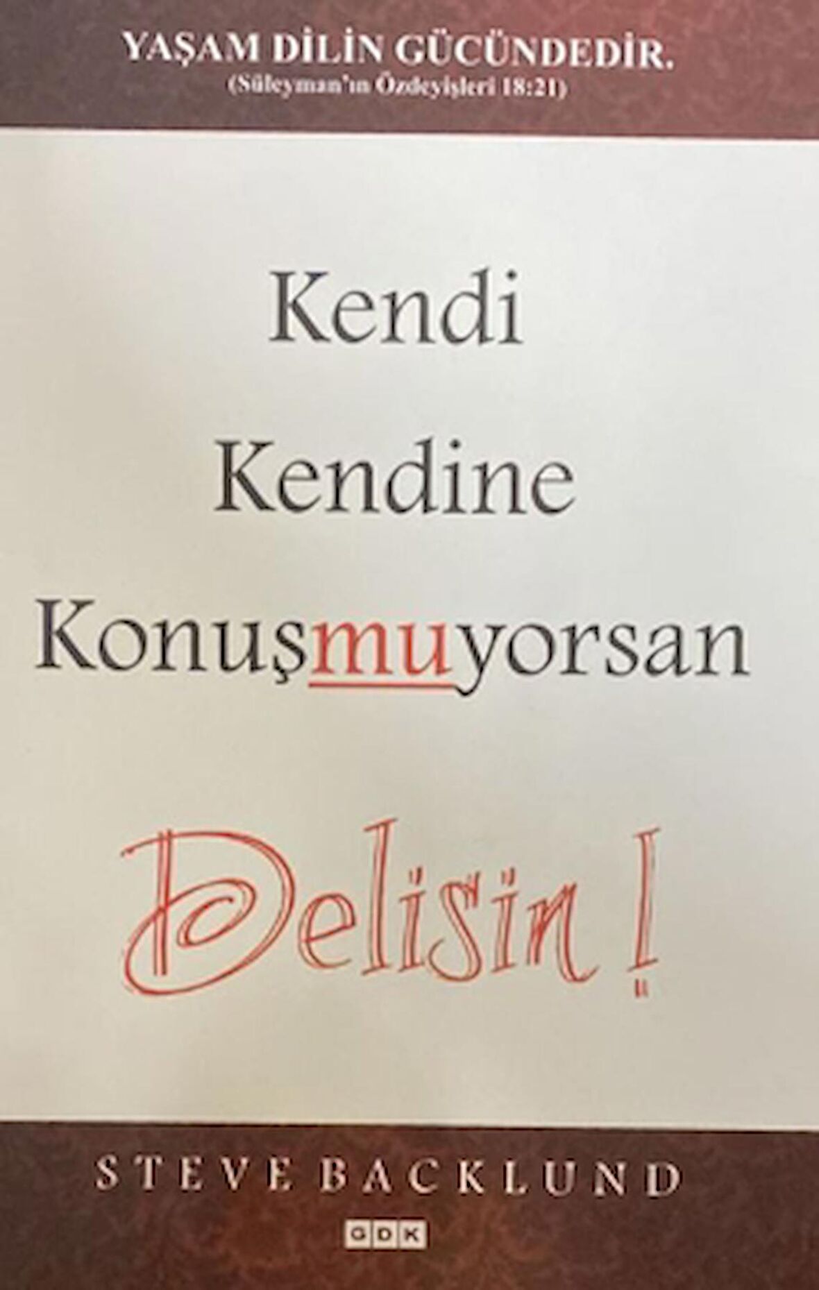 Kendi Kendine Konuşmuyorsan Delisin!