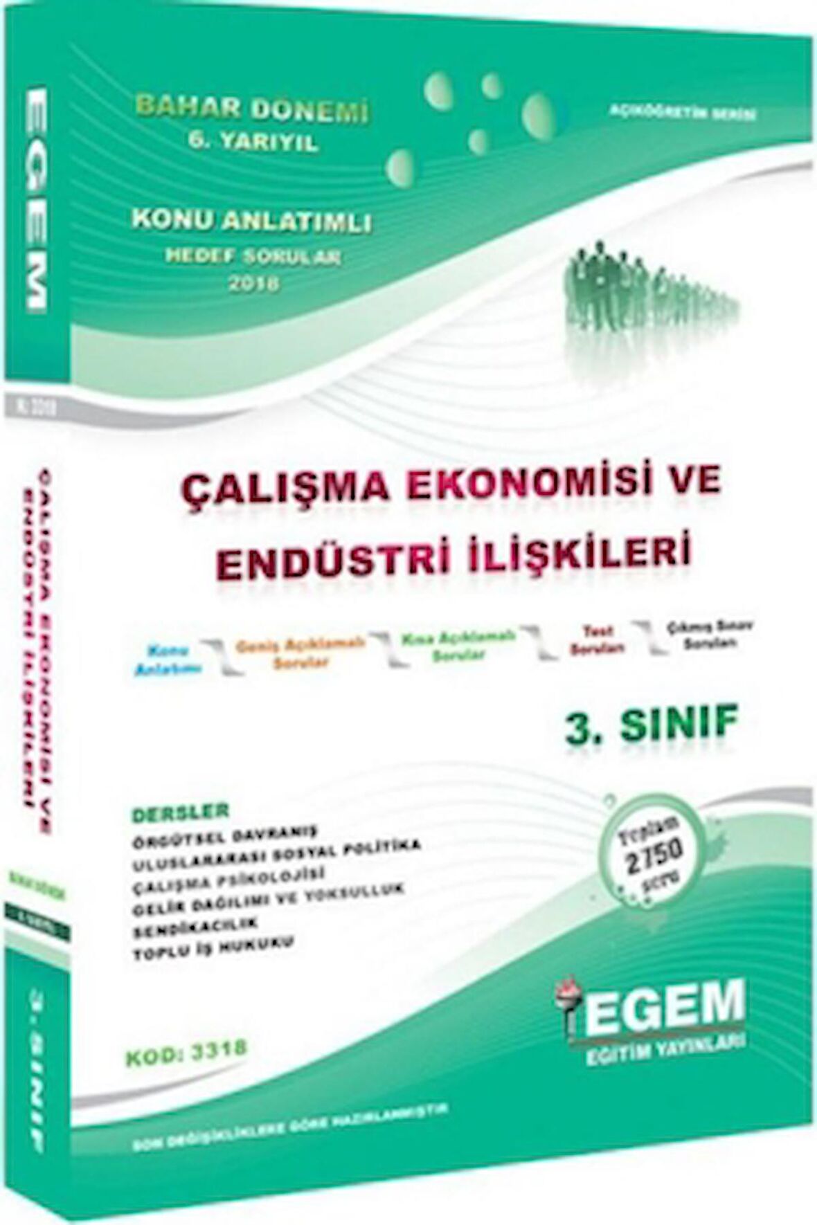 3. Sınıf Çalışma Ekonomisi ve Endüstri İlişkileri Konu Anlatımlı Soru Bankası