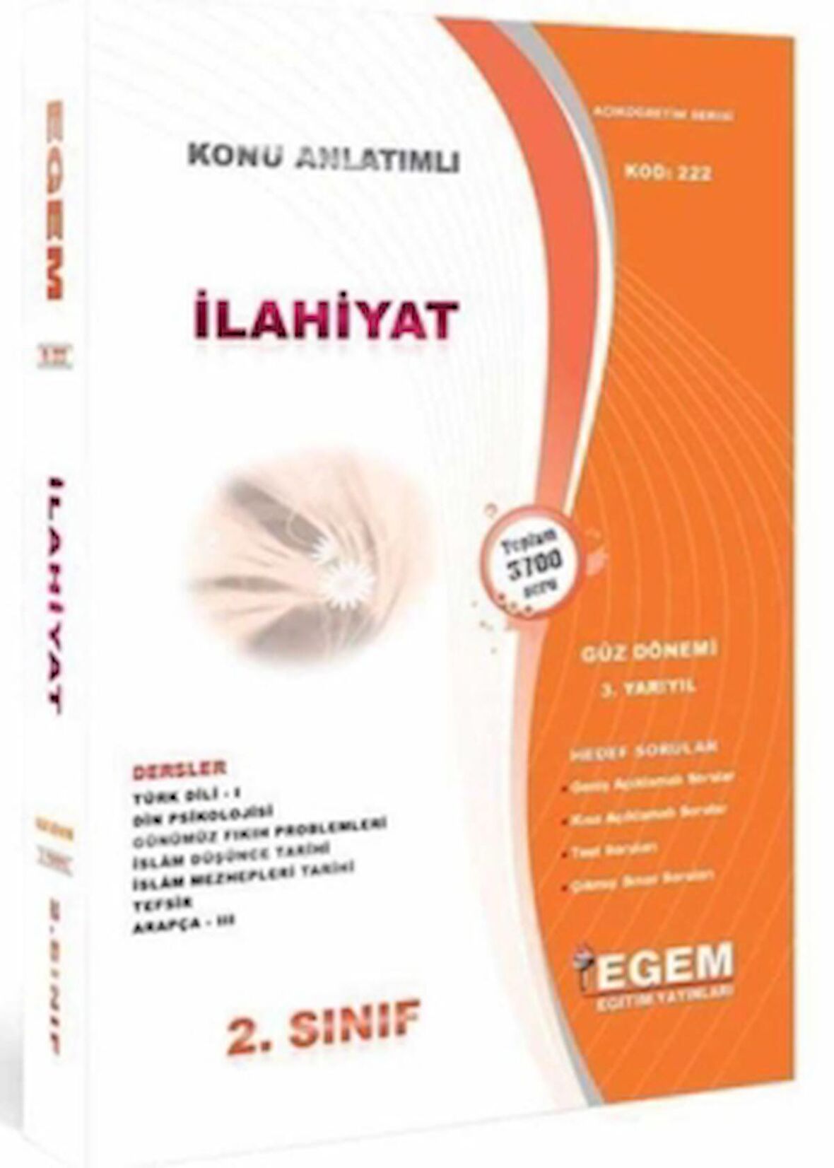 2. Sınıf 3. Yarıyıl İlahiyat Konu Anlatımlı Soru Bankası