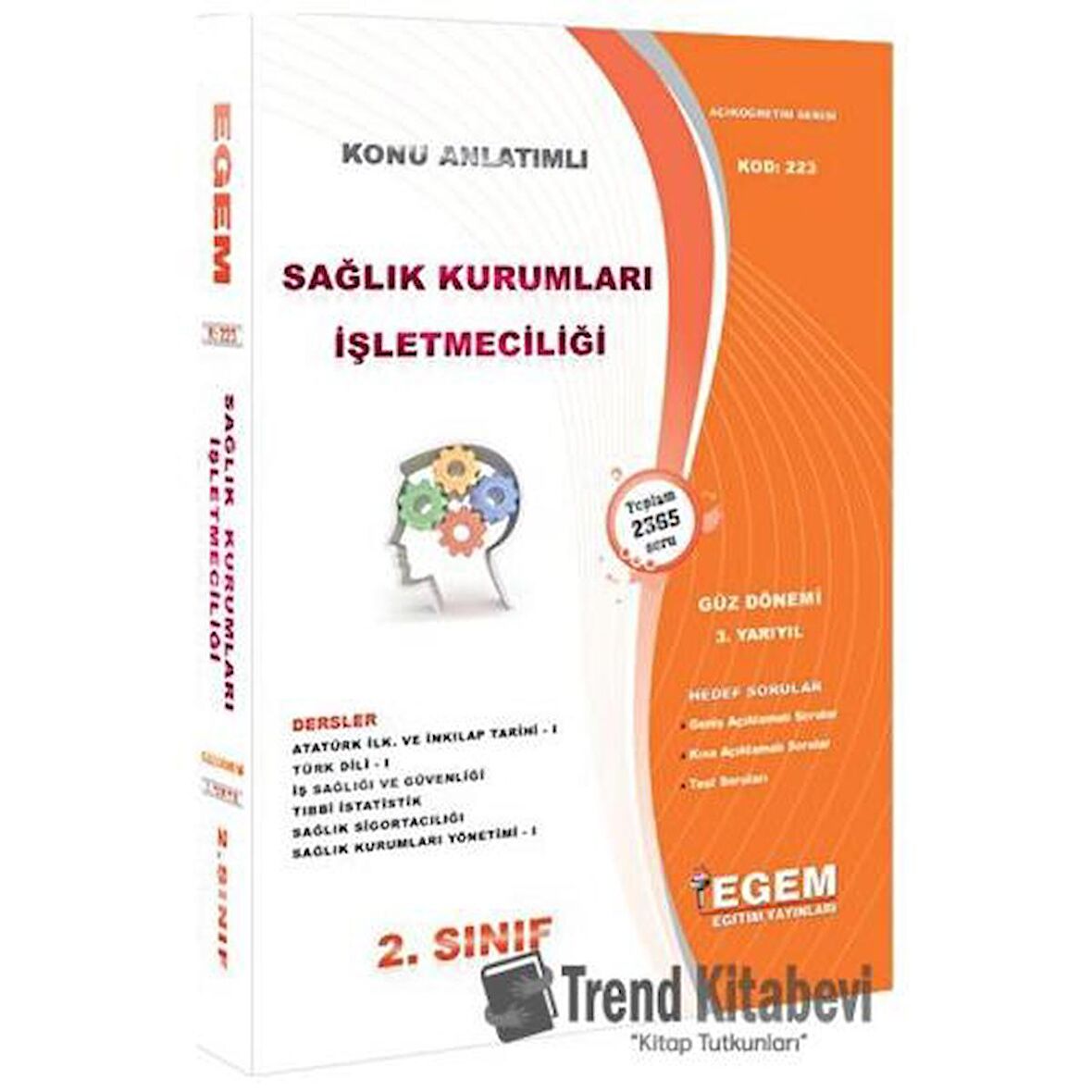 2. Sınıf Sağlık Kurumları İşletmeciliği Konu Anlatımlı Soru Bankası Güz Dönemi (3. Yarıyıl)